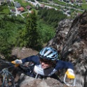 Ginzling Klettersteig, Silke, Karin, Linda, Mai 2009