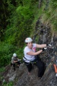 Steinwand Klettersteig