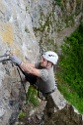 Steinwand Klettersteig