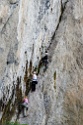 Steinwand Klettersteig