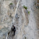 Steinwand Klettersteig