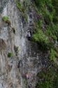 Steinwand Klettersteig