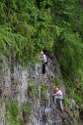 Steinwand Klettersteig