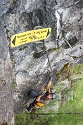 Steinwand Klettersteig