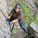 Steinwand Klettersteig