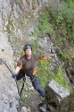 Steinwand Klettersteig