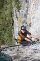 Steinwand Klettersteig