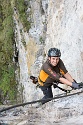 Steinwand Klettersteig