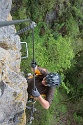 Steinwand Klettersteig