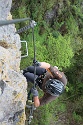 Steinwand Klettersteig