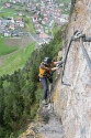 Steinwand Klettersteig