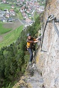 Steinwand Klettersteig