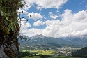 Steinwand Klettersteig