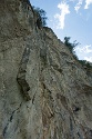 Steinwand Klettersteig