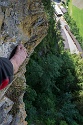 Steinwand Klettersteig