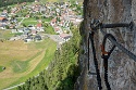 Steinwand Klettersteig